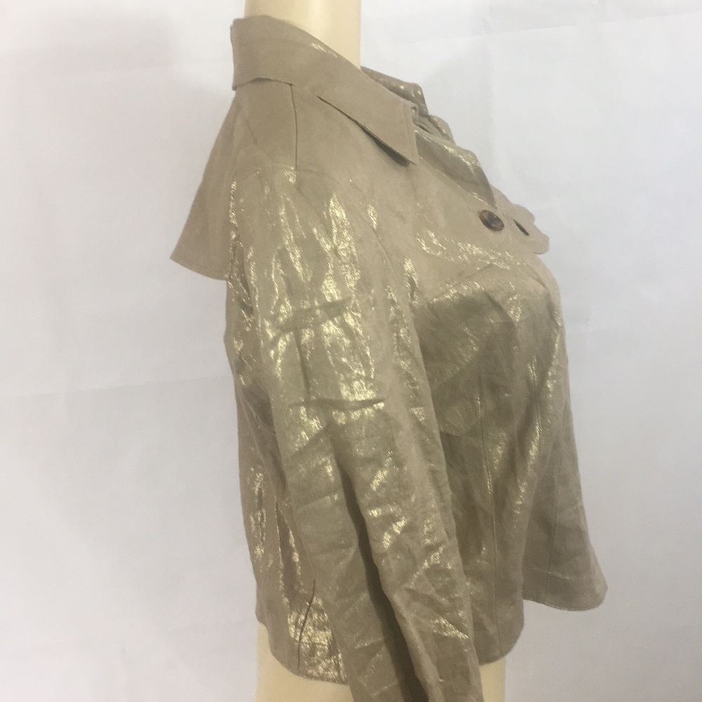 Alfani gold jacket NWT size 14